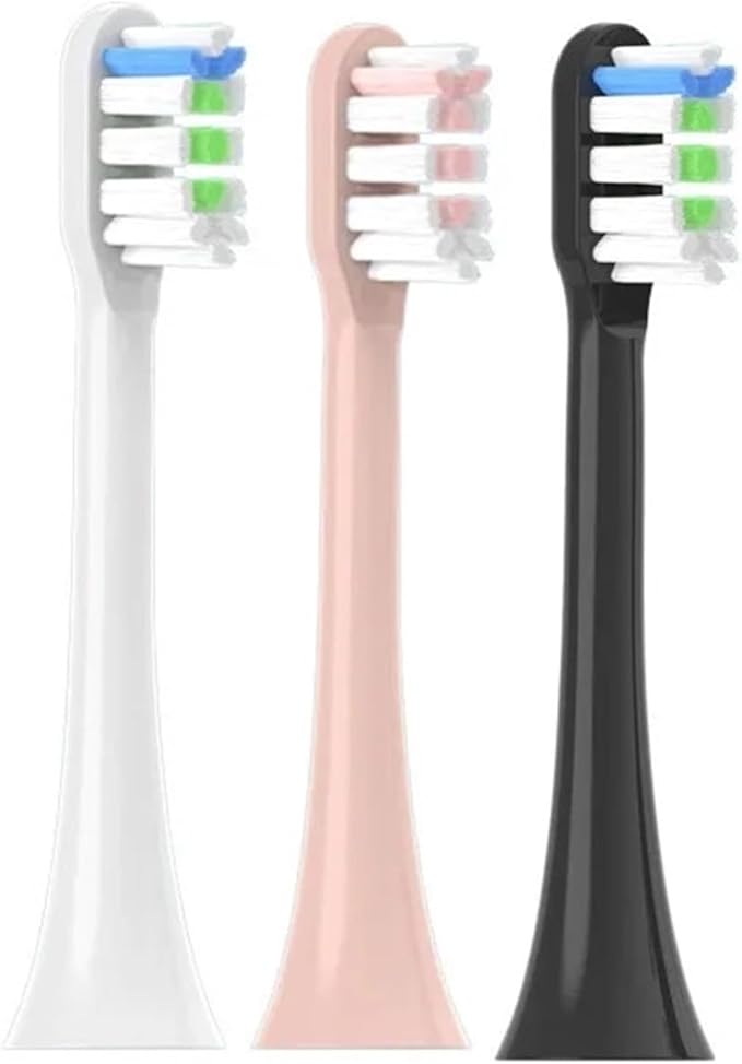 4/8/16PCS Replacement Toothbrush HeadsCompatible for HISMILE Electric Sonic Soft Bristles Nozzles(8PCS Black-a)