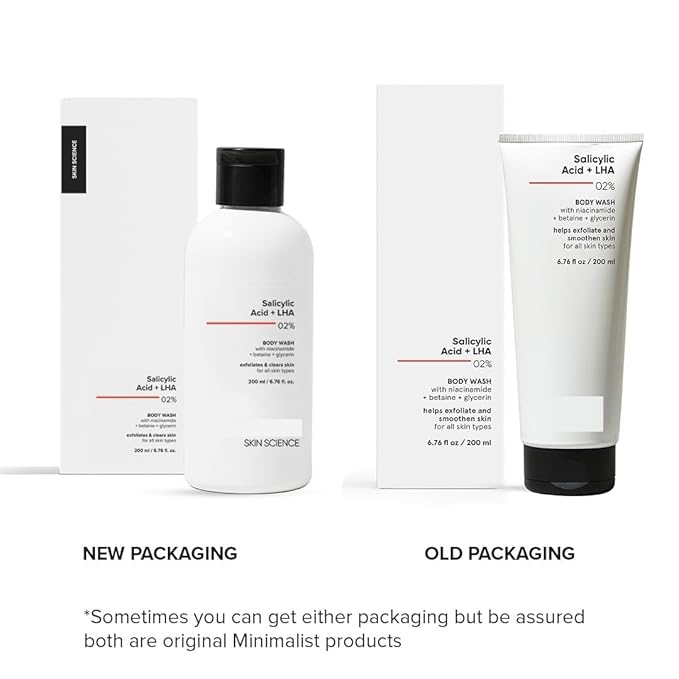 2% Salicylic Acid + LHA Body Wash | Un-even Rough &amp Bumpy Skin | Sulphate (SLS) Dye &amp Fragrance Free | Shower Gel For Women &amp Men | 200 ml.