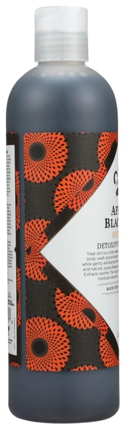 Nubian Heritage African Black Soap Body Wash Paraben Free 13 Ounce (Pack of 1)