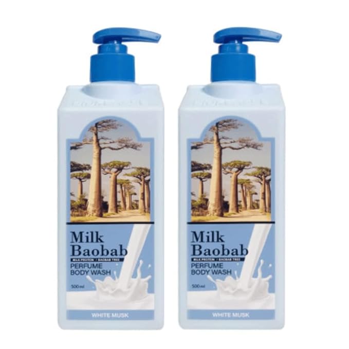 White Musk Body Wash 1+1 500ml/16.90 fl oz (Pack of 2)