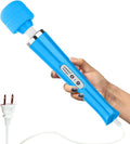 CHARMING Wired Powerful Handheld Back Massager with Strong Personal Therapy Vibration Massager for Sports Recovery Muscle Aches Whole Body Pain (Blue)