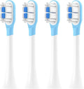 Replacement Toothbrush Heads Compatible for MIJIA T301/T302/T501 Sonic Electric Tooth Brush Soft Bristle Nozzles with Vacuum Packaging(4 pcs BJ White)