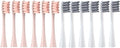 4/12PCSCompatible for Toothbrush Head for X/X Pro/Z1/F1/One/Air 2/SE Electric Sonic(12PCS-Pink-Gray)