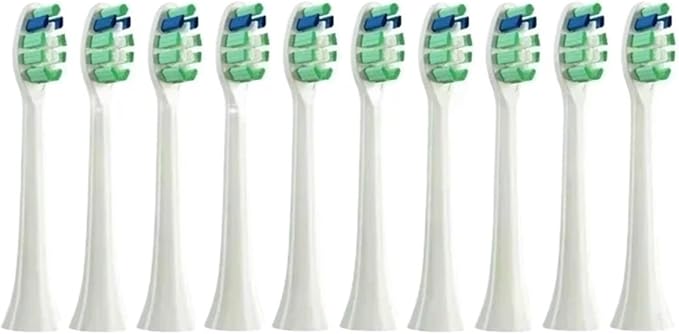 10PCS for HX6930 HX6064 Electric Toothbrush Vacuum Soft Bristle Nozzles Replacement Brush Heads(5BlackPink)