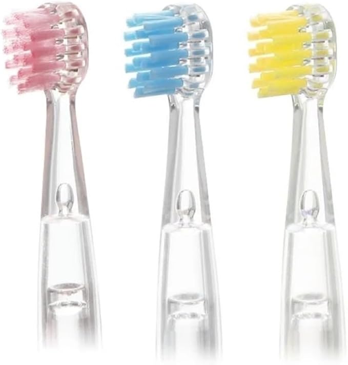 Kids Replacement Toothbrush Heads ForCompatible for Revyline RL025/LANBEIBEI LB-L01 Electric Accessories Nozzles Bristles(4PCS Blue)