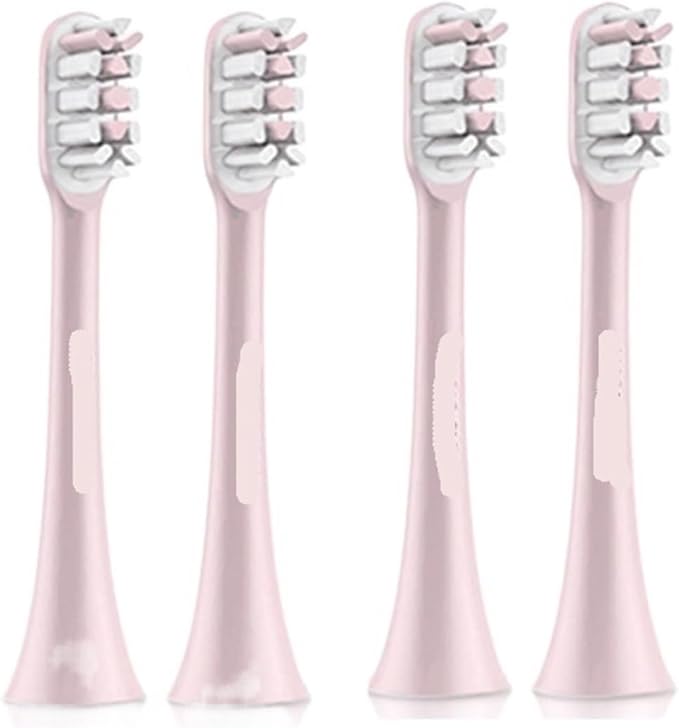 Compatible for SOOCAS Sonic Electric Toothbrush Heads Replacement X1 X3 X3U X5 Teeth Brush(Pink 4 pcs)