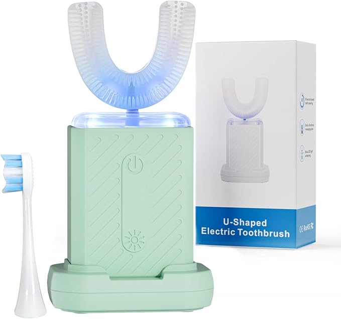 U-Shaped Electric Toothbrush for Adults Electric Toothbrush with IPX7 Waterproof