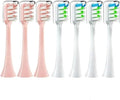 Compatible ForXiaomi SOOCAS X3 X5 X3U X1 V1 V2 SOOCARE Head 7pcs Replacement Heads Brush Soft Sonic Toothbrush Vacuum Bristle(3pink 4White)