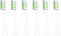 6 pcs Replacement Brush HeadsCompatible for Flow/X PRO/X /F1/Z1/One/ Air2 Toothbrush Nozzles(6 pcs White)