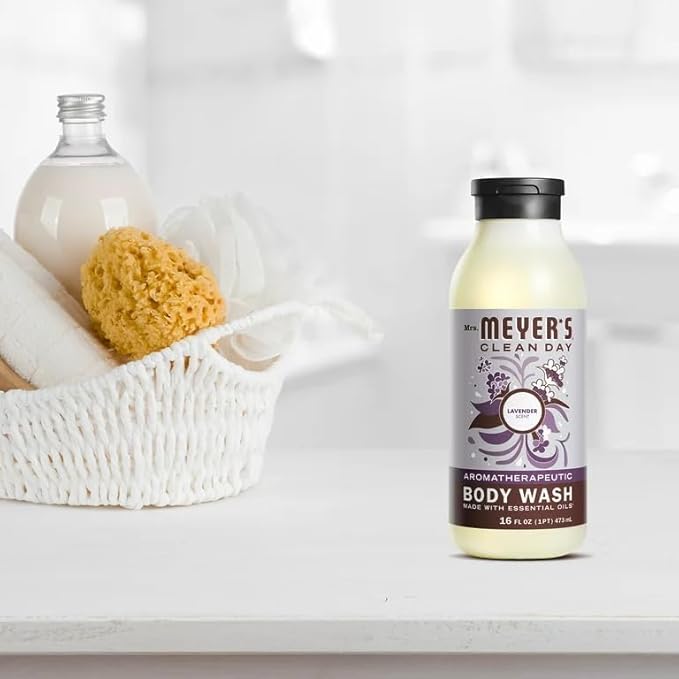 Mrs. MEYER'S Clean Day Body Wash Lavender 16 Fl Oz (Pack of 6)