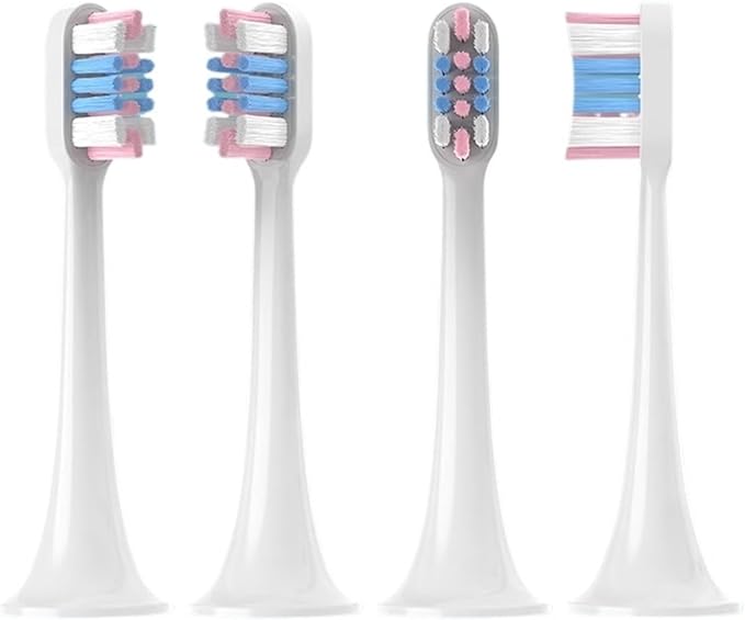 20/50PCS PCS Replacement Brush Heads Compatible for XIAOMI T300/T500/T700 Electric Toothbrush Nozzles(50WhiteBluePink)