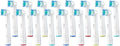 Replacement Toothbrush Heads Compatible For Oral-B Braun Electric Precision Clean Brush Heads Refill For 7000/Pro 1000/9600/ 5000/3000/8000(Black L+R)