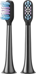 Replacement Brush Heads Compatible with Mijia T501/T501C Electric Toothbrush Head Clean Caring Replace Teeth Toothbrush Heads(2pcs Black)