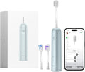 Laifen Wave Electric Toothbrush Oscillation &amp Vibration Sonic Electric Toothbrush for Adults with 3 Brush Heads IPX7 Waterproof Magnetic Rechargeable Travel Powered Toothbrush (Blue Aluminum All