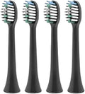 4pc Tooth Brush Head Replacement for S100 Ultrasonic Toothbrush(Black-10)