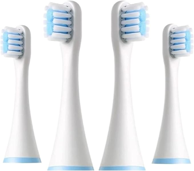 Replacement Toothbrush Heads Compatible for SOOCAS C1/MITU MES801/KAISHU/DR.BEI A7 Kids Electric Children Soft Nozzle(4PCS)