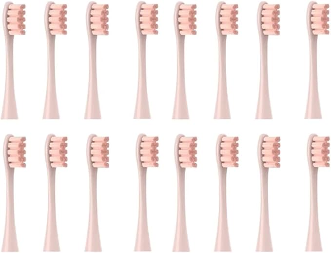 Compatible for Oclean X/X PRO/ Z1/ F1/ One/Air 2 /SE Sonic Electric Toothbrush Replacement Brush Heads Soft Bristle Nozzles Head(16 Pink)