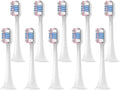 10PCS Electric Toothbrush Head Compatible for T300/T500/T700(10WhiteBluePink)