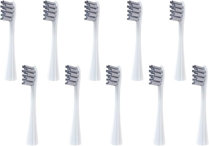 Brush Head ReplacementCompatible for Electric Toothbrush Soft Bristle X/X PRO/ Z1 Brushes Replaceable Fit(10 Grey)