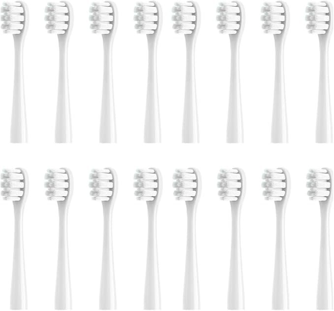 Replacement Toothbrush Head Compatible for NX7000 Sonic Electric Soft Bristle Tooth Brush16pcs(16WHITE Sensitive)
