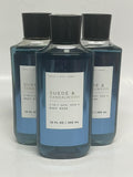 3 Mens Suede &amp Sandalwood Shower Gel bath body wash 10 oz