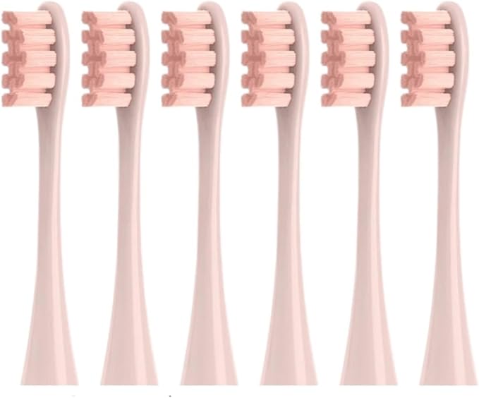 Replacemen Brush Heads Compatible for Oclean Flow/X Pro Elite/X Pro/F1 Sonic Electric Toothbrush Nozzle Soft Bristle(6 Pink)