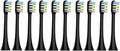 10pcs Replacement Toothbrush Head Compatible for Xiaomi Soocas Electric Sonic Individual Packing Soft Bristle Brush(10pcs Black)