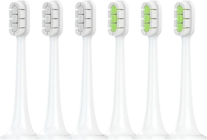 Compatible for with Electric Toothbrush Head T300/T500 Compatible DDYS01SKS/MES601/T700 Replacement MES602/604(Clean WH3 GN3)
