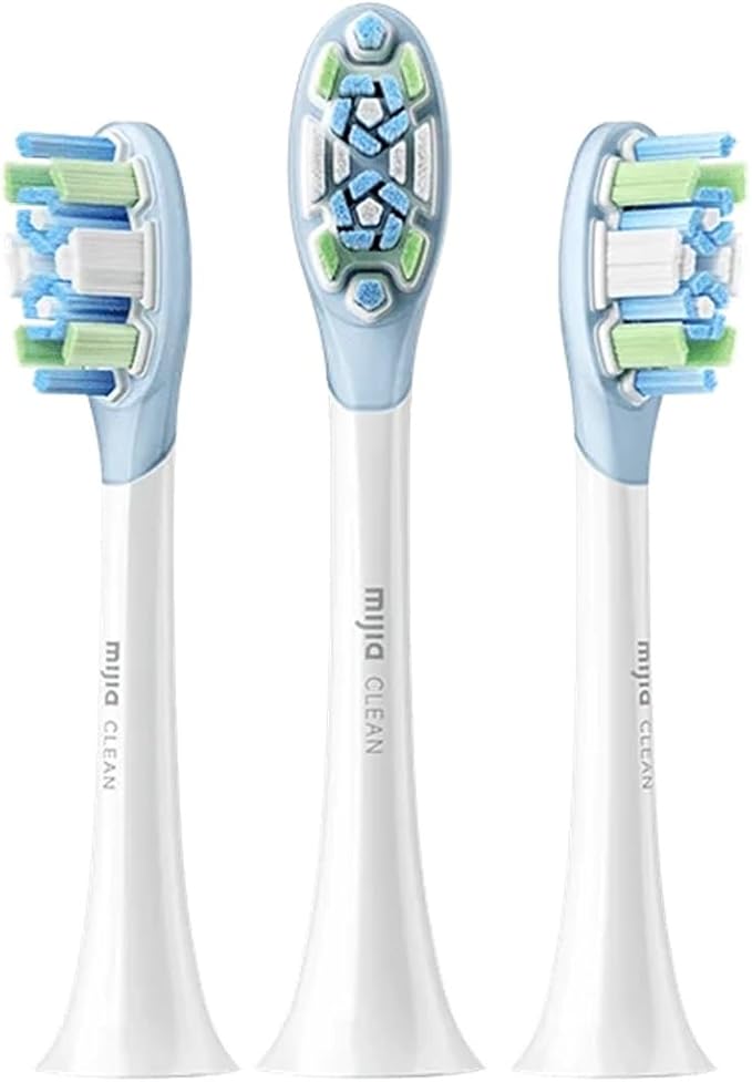 Replacement Brush Heads Compatible for XIAOMI Electric Toothbrush MES609/610 Pro Sweep Vibration Head 3PCS(Sensitive 3 pcs)