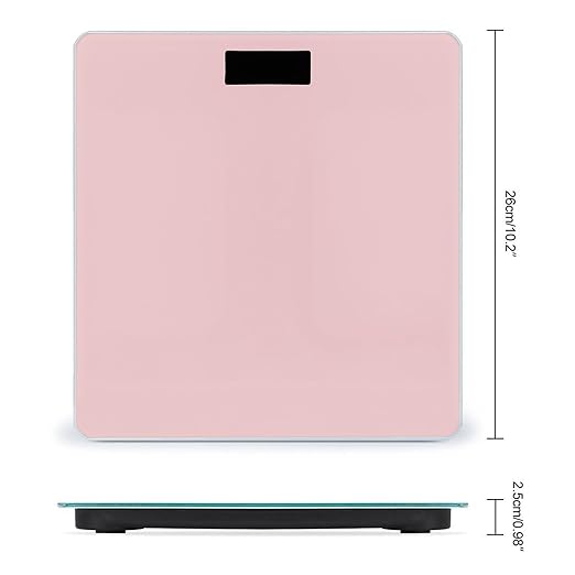 Men's Fashion Automatic Switch Digital Bathroom Weighing Scale Smart Scale Light Pink