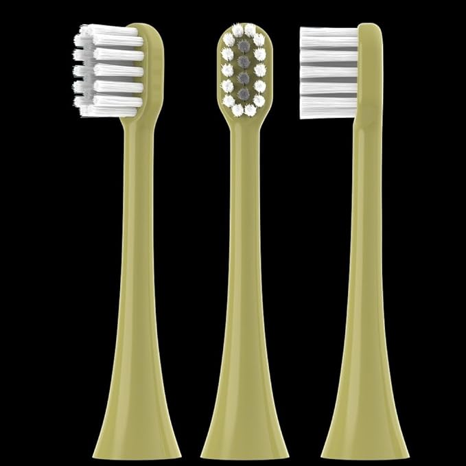 Suitable for Lohmann Electric Toothbrush Cleaning Brush Head Soft bristles Replacement T3/T5/V5/T6/T10/T10sT10X(New Avocado Color)