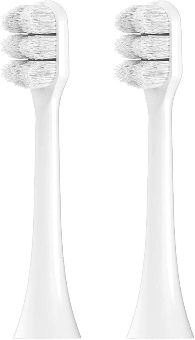 2/4/8/12 Pcs Compatible with Sonicare Toothbrush Replacement Brush Heads Soft Toothbrushes Head(White-2 Pcs)
