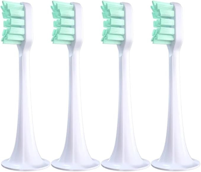 4/10Pcs/Set Compatible ForXiaomi Mijia T300/T500 Replacement Brush Heads Electric Toothbrush Protect Soft Nozzles Bristle(4Green)