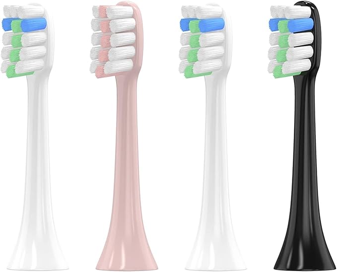 Replacement Compatible ForXiaomi SOOCAS/SOOCARE X3 Toothbrush Head for Xiaomi Mijia Electric Tooth Brush(Gold)