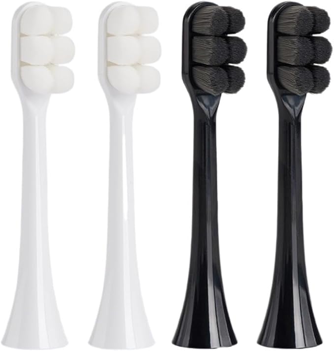 Toothbrush Brush Head Soft Bristle Compatibility or HX3 HX6 HX9 Series HX3210 3211 6150 6500 6510 6530 9342 6730 9312 9372care IPS(FLP-R2-WH2BK2)