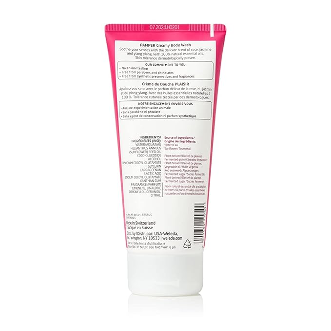 Weleda Aroma Essentials Body Wash Collection 6.8 Fluid Ounce (Pack of 3) Energy Shower Gel Pamper and Relax Body Wash Gentle Plant Rich Cleanser