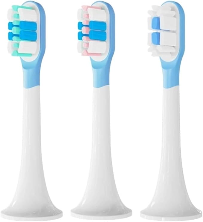 Compatible for XIAOMI MIJIA Replacement Brush Heads - T300/T500 Sonic Toothbrush Dupont Soft Bristle Silicone Nozzles(8 bj Green)