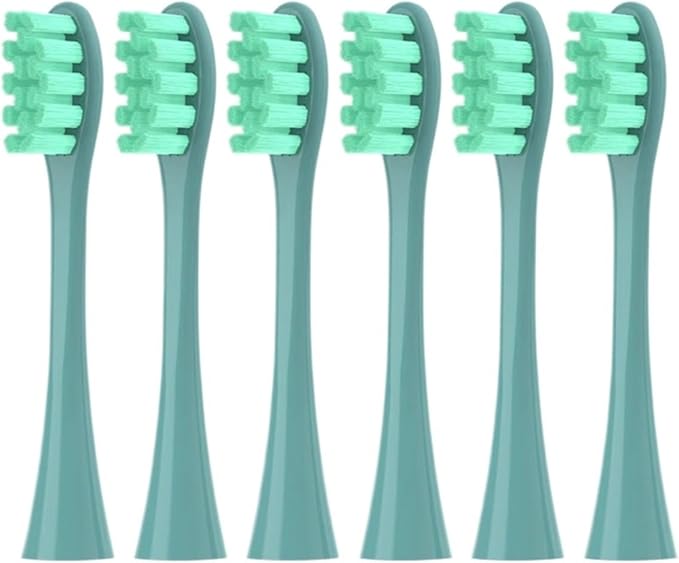 Replacemen Brush Heads Compatible for Oclean Flow/X Pro Elite/X Pro/F1 Sonic Electric Toothbrush Nozzle Soft Bristle(6 Green)