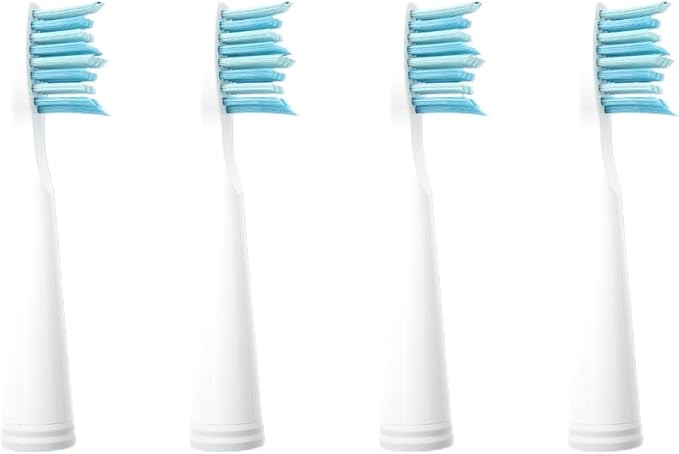 Electric Replacement Brush Heads Toothbrush Set (4 Heads) for SG910 SG507 SG958 SG515 SG949 SG575(White)