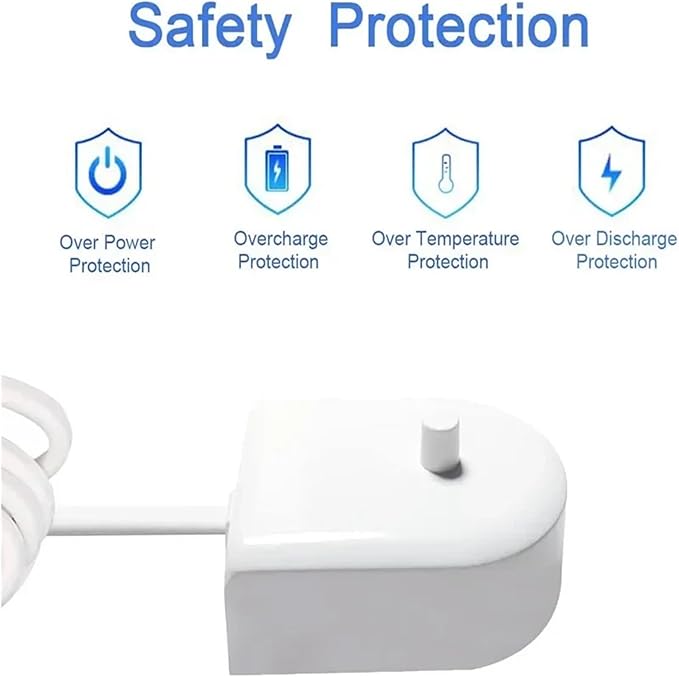 HX6100 Electric Toothbrush ChargerCompatible For Philips Toothbrush HX8111 HX8141 HX8140 HX8211 HX8281 Portable Travel Charger(B)