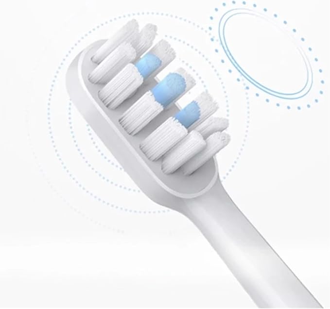 Compatible for T300/T500 XIAOMI MIJIAAcoustic Electric Toothbrush Head 3 Sets of Universal Replacement