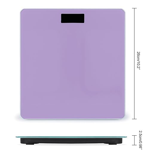 Automatic Switch Digital Bathroom Weighing Scale Smart Scale for Body Weight Purple