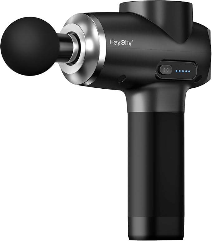 Professional Muscle Massage Gun Deep Tissue Portable Handheld Massager with 5 Speeds and 5 Heads Percussion Back Body Masajeador 12mm Amptitude for Athletes FSA Eligible &amp HSA Approved