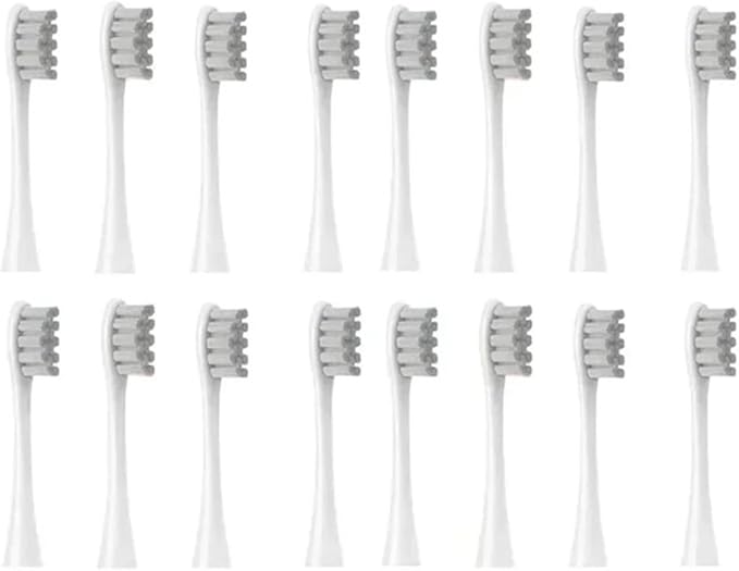 Replacement Brush HeadsCompatibility for Oclean X/X PRO/Air 2 /SE / Z1/ F1(16pcs Grey)