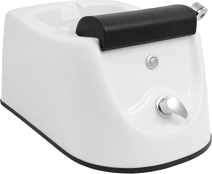 Acrylic Foot Spa BathtubPortable Foot Spas Bathtub with Adjustable Hot &amp Cold WaterHome Foot Spa Pedicure Bowl Foots Detox Bucket Tub for Home (White)