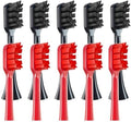 20PCS Toothbrush HeadsCompatible for G7/P7/Y8/T9/T10/T6S/T7S/A7 Replacement Brush Head Soft Bristle Vacuum with Cover(20PCS Black Red)