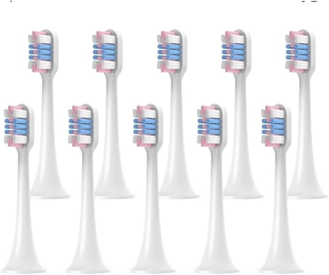 Replacement Toothbrush Head Compatible for Mijia T300/T500/T500C/T700(10pcs PinkBlue)