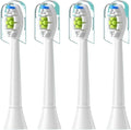 Compatible for 4/8pcs Replacement Toothbrush Heads Compatible with Philips Sonicare Soft Electric Brush Head 4100 6500 6100 7500 5(4pcs White)