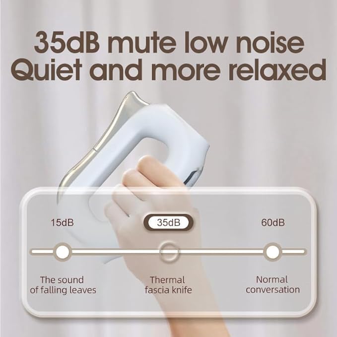 OTBK Heated Muscle Scraping Tool - Portable Muscle Relaxation Therapy Device. Features Three Modes: Vibration Heat Therapy and Microcurrent (Electric Fascial Knife-Blcak)