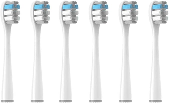 6/12PCS Toothbrushes Head Compatible for Y1S/Y4/U1/U2/U3/P1/P4 Soft Electric Toothbrush Clean Nozzles Bristles(12pcs White)